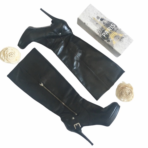 Nine West ✪ Stiletto Tall Platform Leather Boot ✪ - Picture 6 of 12